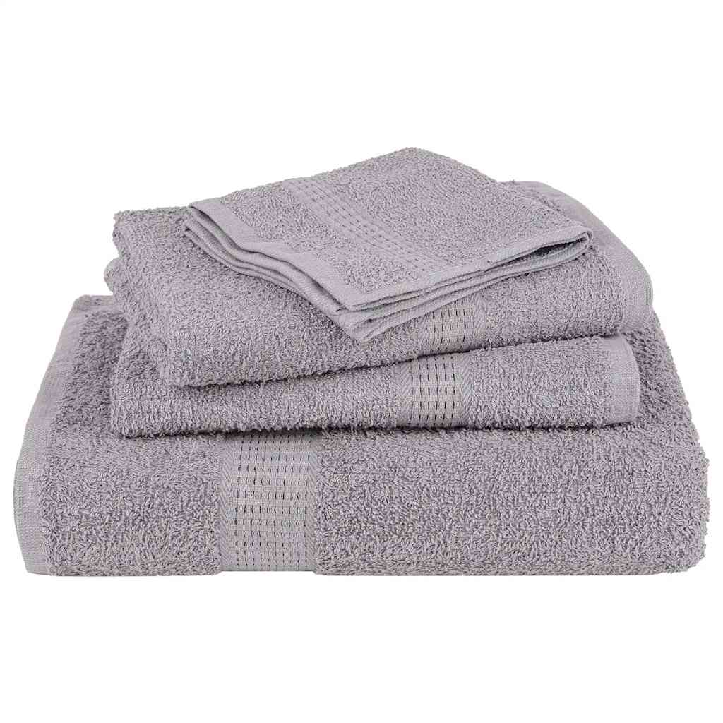 Vidaxl Ręczniki Do Rąk 2 Szt. Szare 50X100 Cm 360 Gsm 100% Bawełna
