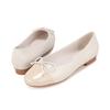 Barbara Lambskin Enamel Combi Ribbon Flat 1.5cm Bbj182iv
