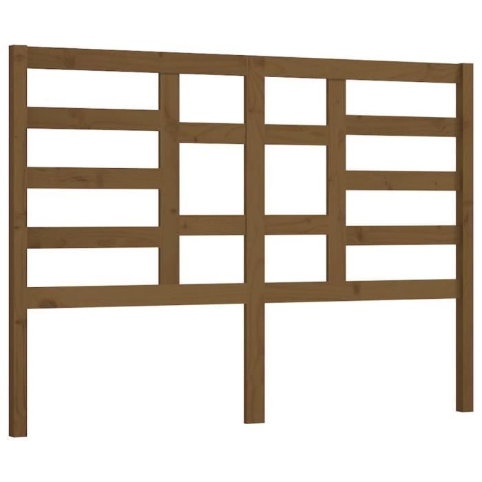 VidaXL Headboard Honey Brown 156x4x104 Cm Solid Pine Wood 818148