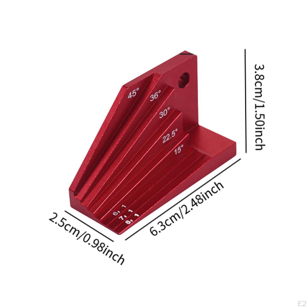 Carpentry Angle Finder Bevel Block Gauge Layout Measuring Tool Premium Woodworking Protractor