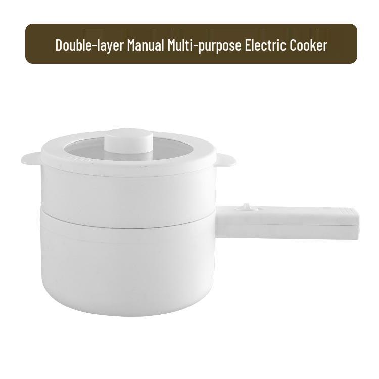 Smart Multifunctional Electric Cooker with Long Handle – Compact Dorm-Use Hot Pot for Steaming and Cooking