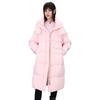 Jinyujie Women's Maillard Style Long Loose Puffer Down Jacket