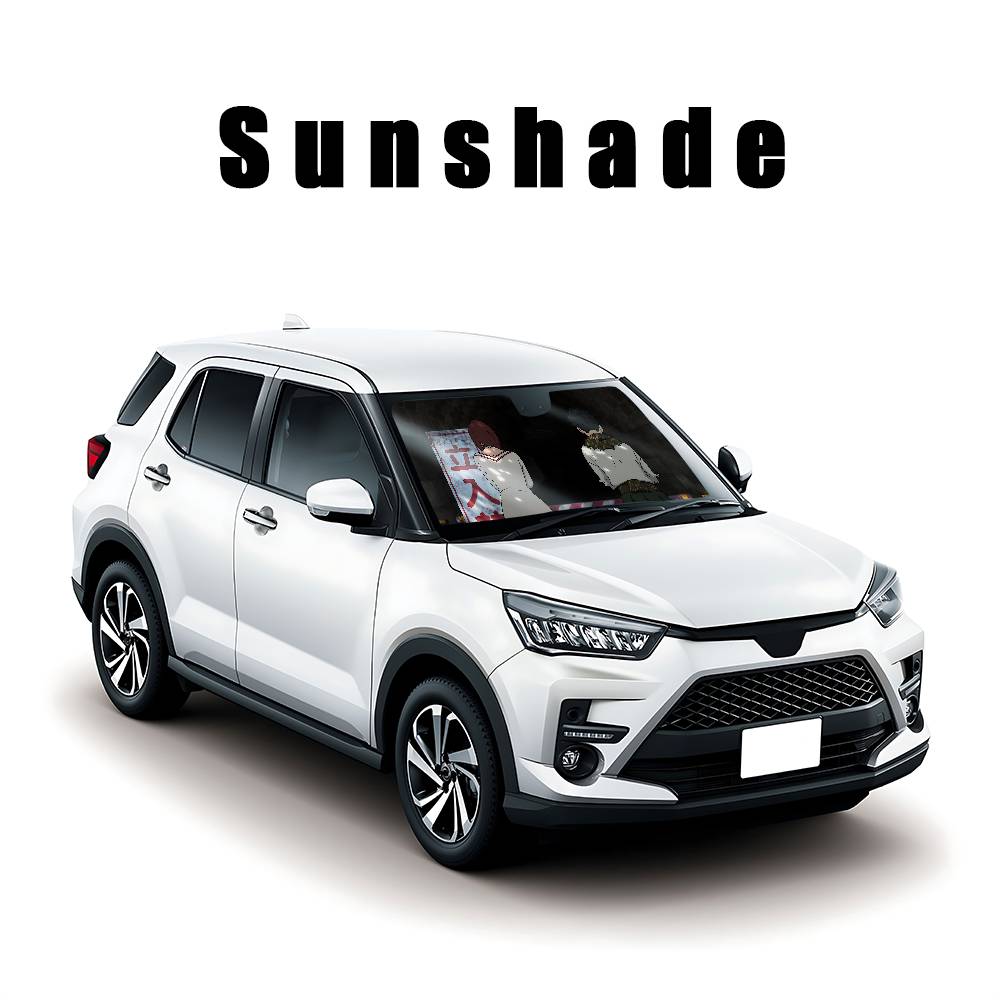 Anime D-Dandadan Car SunShade Car Sunshade Covers Cover Universal Windscreen Folding Visor