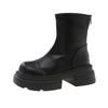Thick-soled heightening Martin boots women's boots short boots new autumn and winter zipper Chelsea thin boots