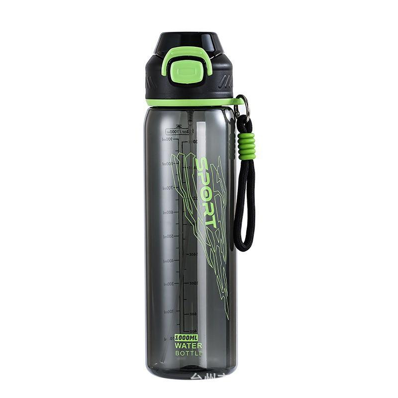 Large Capacity Sports Water Bottle 800ml 1000ml Portable Leakproof Plastic Cup Outdoor Hiking Camping
