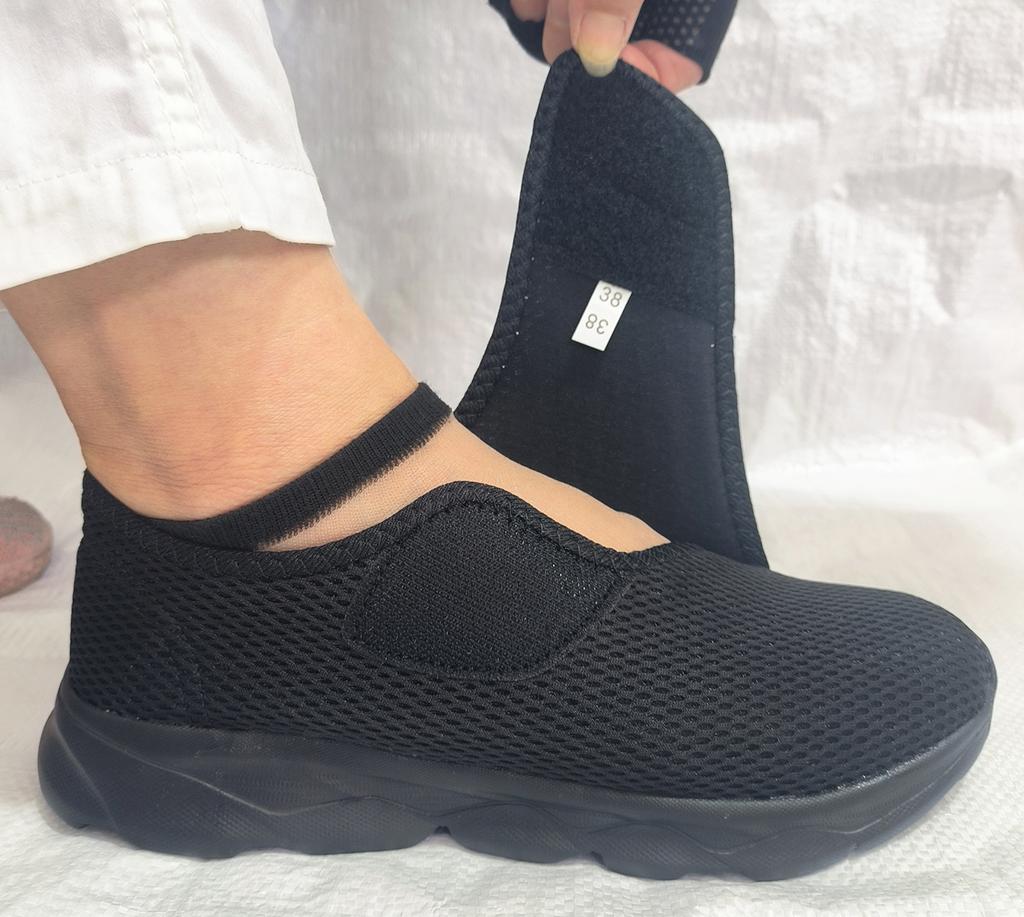 Neue Damen Orthopädie Weite Füße Geschwollene Gehen Freizeit Schuhe Unisex Hallux Valgus Anpassen Weich Bequem Diabetiker Herrenschuhe