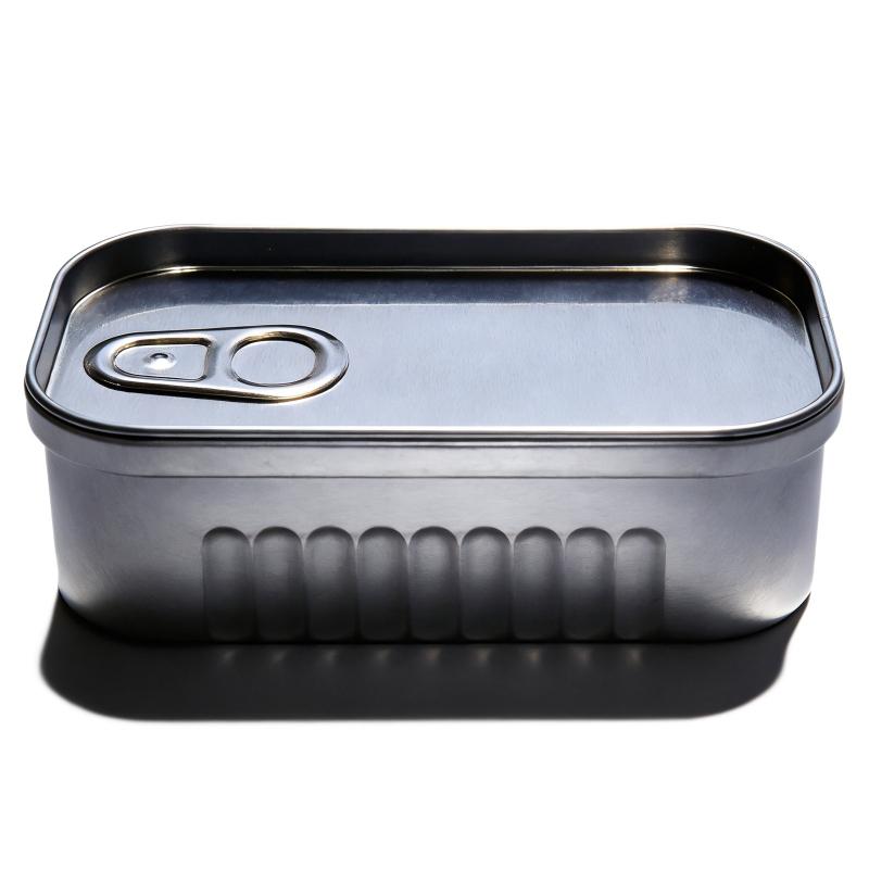 1/2PCS Sardine Can Shaped Storage Tin Box Portable Metal Material Sealed Jar with Lid for Storing Small Items Household Goods
