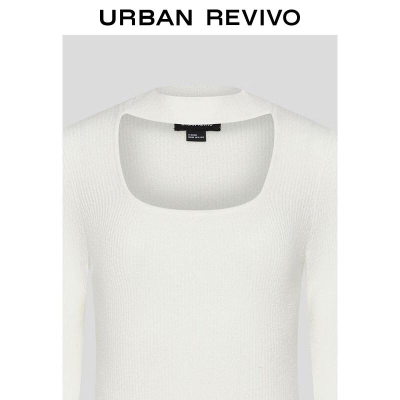 UR 2024 Women's Slim-Fit Hollow Knit Top