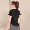 Women's High-End Short-Sleeve Sport T-Shirt & Fitness Set - Breathable, Quick-Drying Yoga and Running Wear