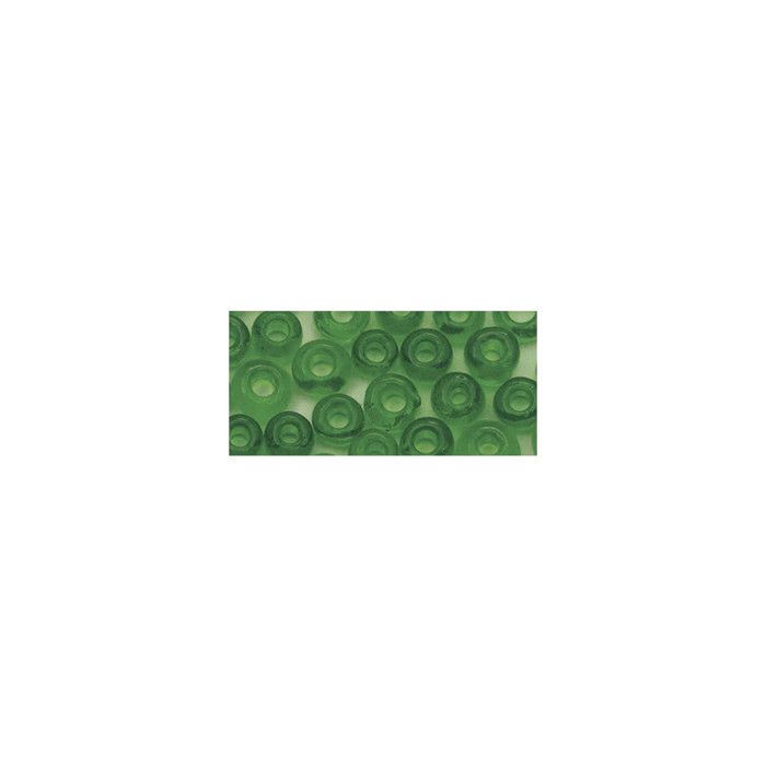 Rocailles, 2,6 mm ø, transparentes, vert, boîte 17g