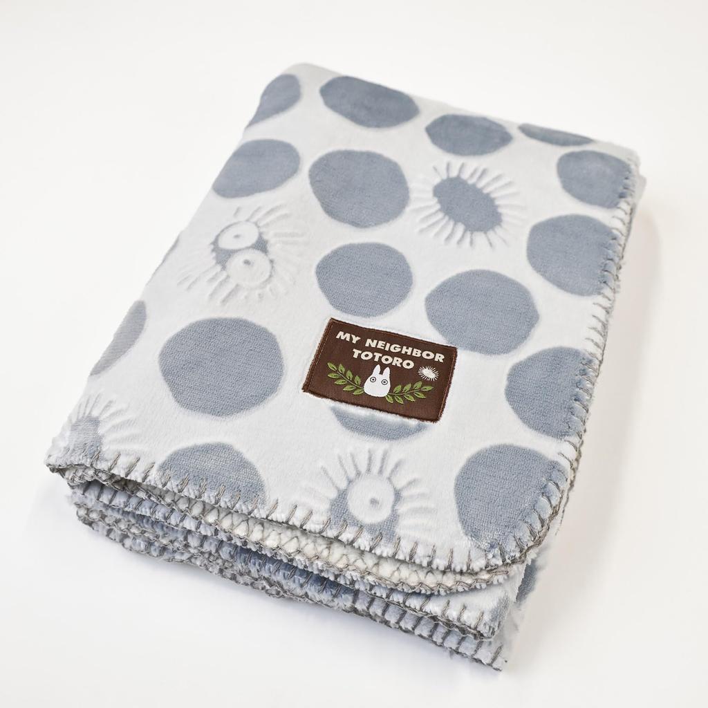 Marushin Ghibli My Neighbor Totoro Bumpy Kurosuke 70cm H X 100cm Winter Product 1125014200 Throw, Approx. W, Cute, Fluffy, Stylish, Warmer, Number