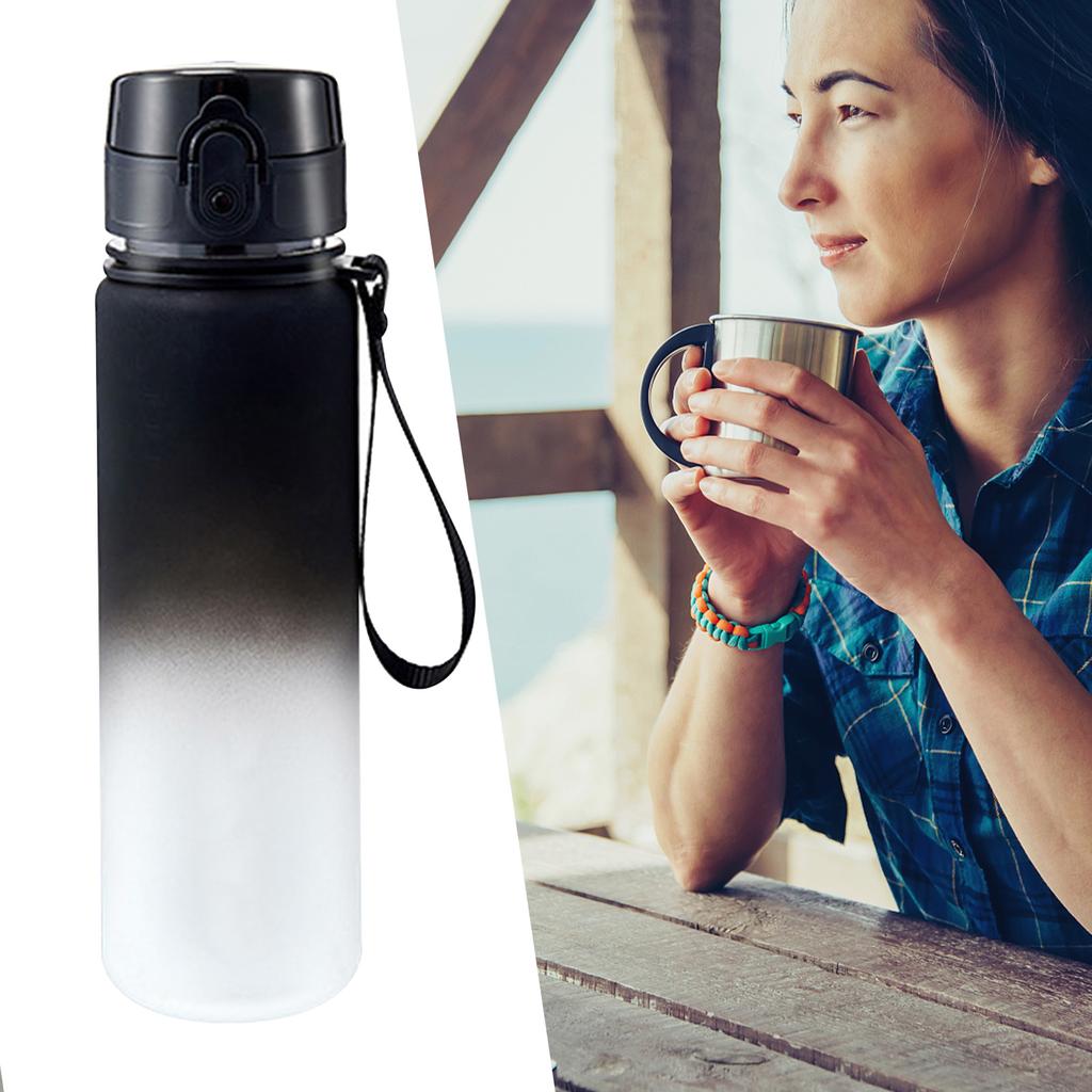Men Sports Water Bottle 600ml 21oz High Temperature Resistant Fitness Portable Cup Summer Student
