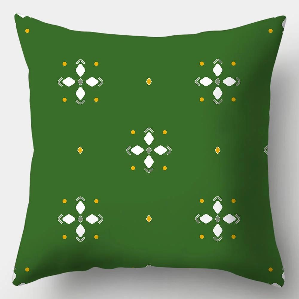 Juste De Coussin Série Vert Foncé Pour La Décoration Intérieure, Taie De Canapé, Jeté, Vêtements, Nouveau, 45cm X 45cm