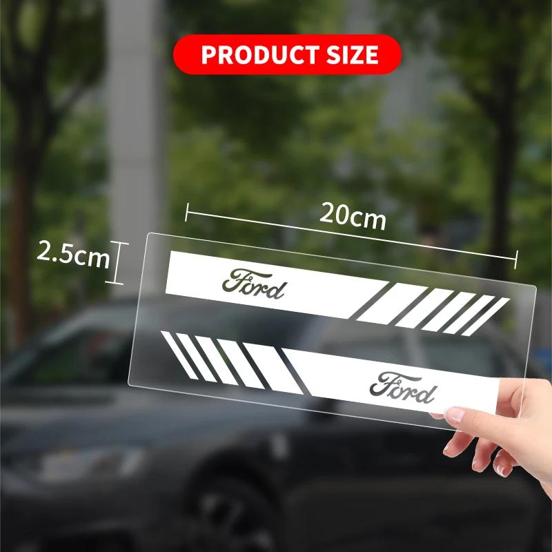 Hot New Car Sticker Non Fading FashionRacing Strips Rear View Mirror Decal For Ford Fiesta Mondeo Fusion Explorer Escape Shelby