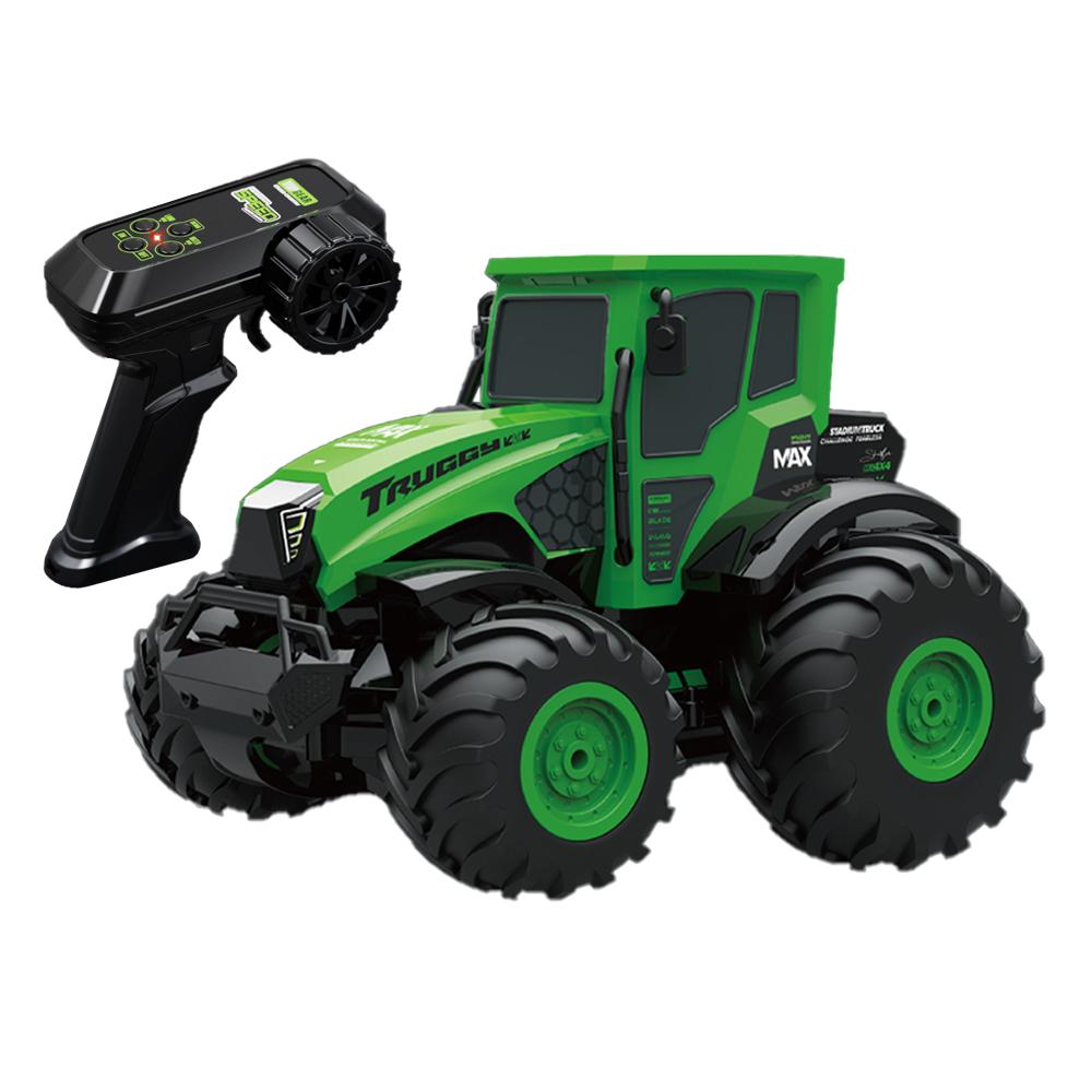 

1:14 Full Scale Farmer Amphibious Vehicle 2.4G Remote Control RC All-terrain 4WD Off-road Tractors Models Toys for Children 1551 зелений
