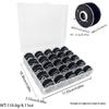 Multi-Specification Household Bobbin Set: Colored Transparent and Metal Bobbins with Thread