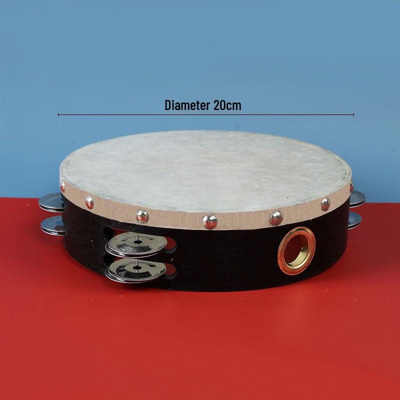 Xinjiang Dance Double-Sided Hand Drum: Kindergarten Orff Instrument Sheepskin Tambourine