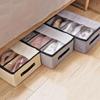Trennwand Unterbett Aufbewahrungsbox Abnehmbare Schuhaufbewahrungsbox Baumwollleinen Schuhkarton Schrank