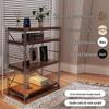 Miling Adjustable 4-Tier Floor Storage Rack