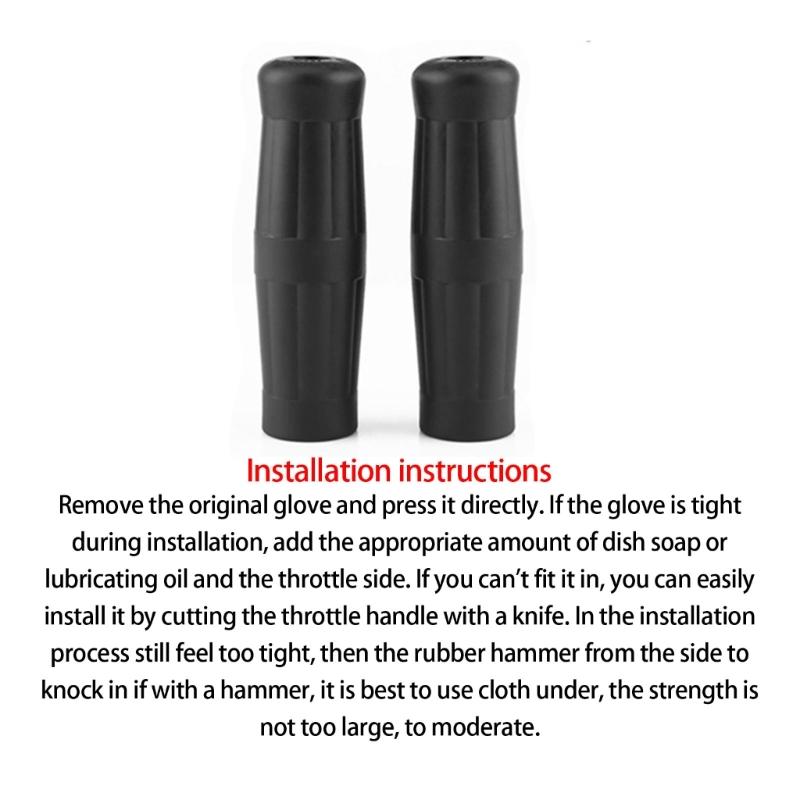 2 Pair 22mm Throttle Hand Grips Motorcycle Modification Accessory Universal Handlebar Grips Motorbike Throttle Grip