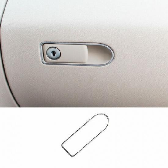 Silver Aluminum Co-Pilot Storage Box Handle Bowl Trim For Benz C-Class 2015-