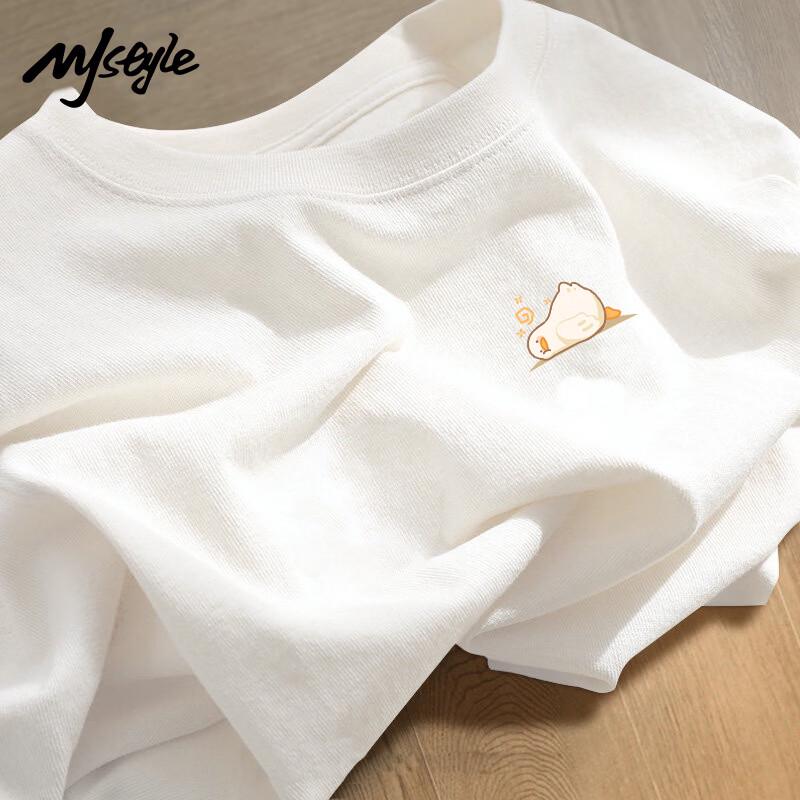 

MJ STYLE Women s Pure Cotton Drop Shoulder T-Shirt S
