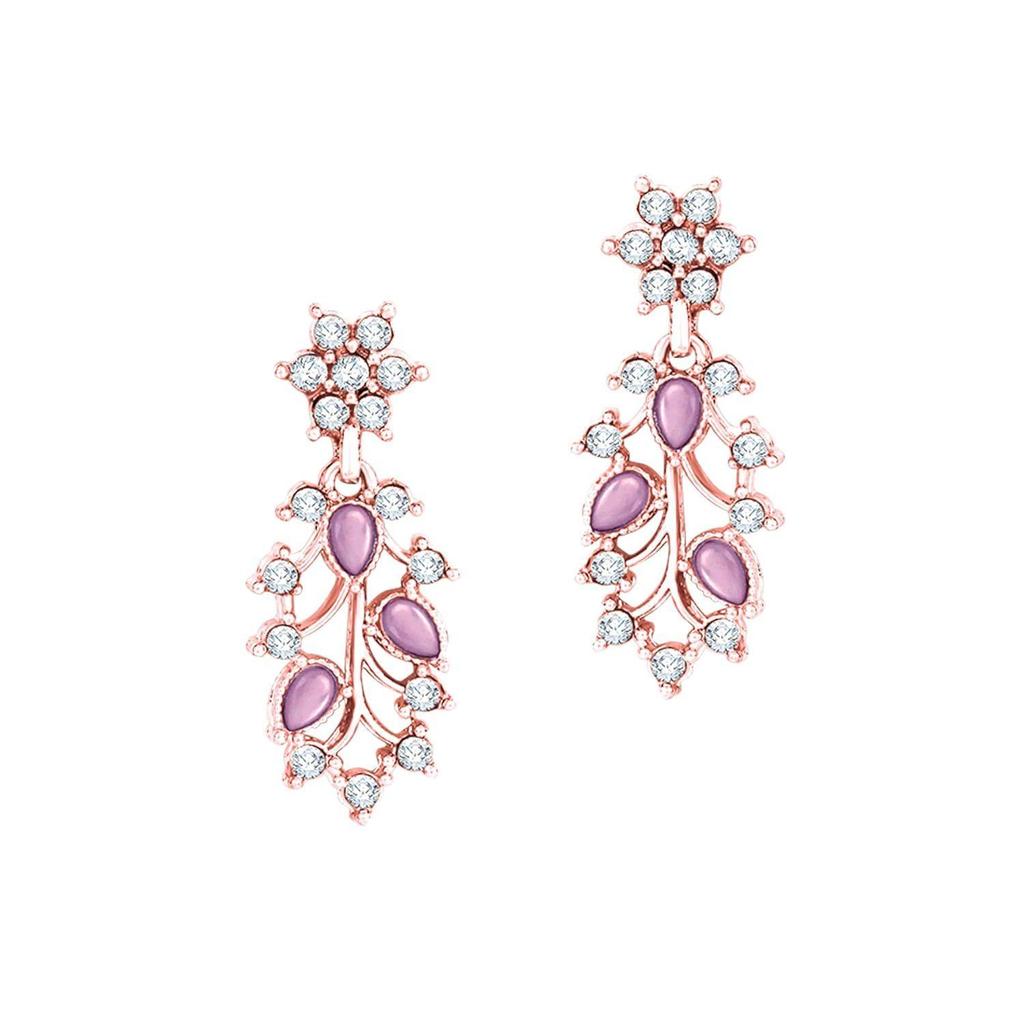 American Diamond AD with Colorful Crystal Necklace Jewellery Set for Women/Girls | Perfect for Weddings, Parties & Festive Occasions