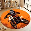 Dynamic Motorcycle Design for Adventure Enthusiasts' Spaces round carpet for home sofa bedroom, gift
