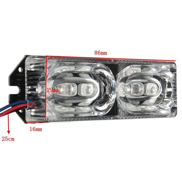 Motorcycle Brake Turn Signal Blue LED Lamp Warning Tail Flash  Emergency Light