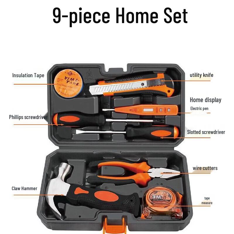 Hardware Tool Kit Set with Toolbox