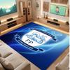 Tappeto in Velluto di Cristallo con Stampa del Preston North End Football Club, Comodo Assorbente d'Acqua Antiscivolo per Pavimenti Interni