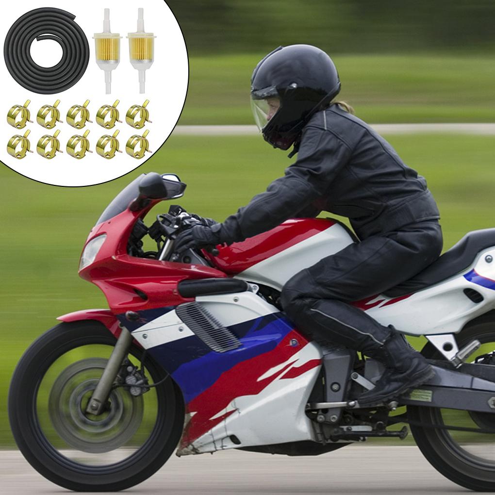 Easy To Install Fuel Filter Kit - Effective Filtration For Motorcycle Or Petrol Hose Long-Lasting Motorcycle Fuel Filter