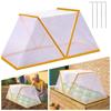 Foldable Plant Protective Covers Tents PVC Mesh Garden Bed Cages Animal Barrier Suitable for Vegetables Fruits Seedlings