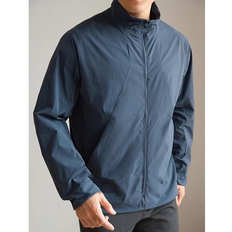 [Traveler Series] Thin Lightweight Spring and Autumn Stand-up Collar Twill Windproof Sunscreen Jacket Business Jacket Commuter