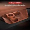 For Changan Deepal S07 S7 2024 Storage Box Pad Lower Silicone Central Control Tray Cup Holder Organizer Tidying Car Accessories