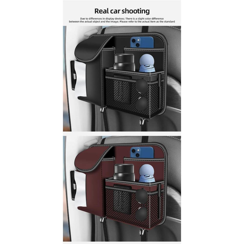 2025 New Car Seat Back Storage Organizer Bag Universal Multifunction Storage Box Stowing Tidying Pocket Auto Styling Nappa