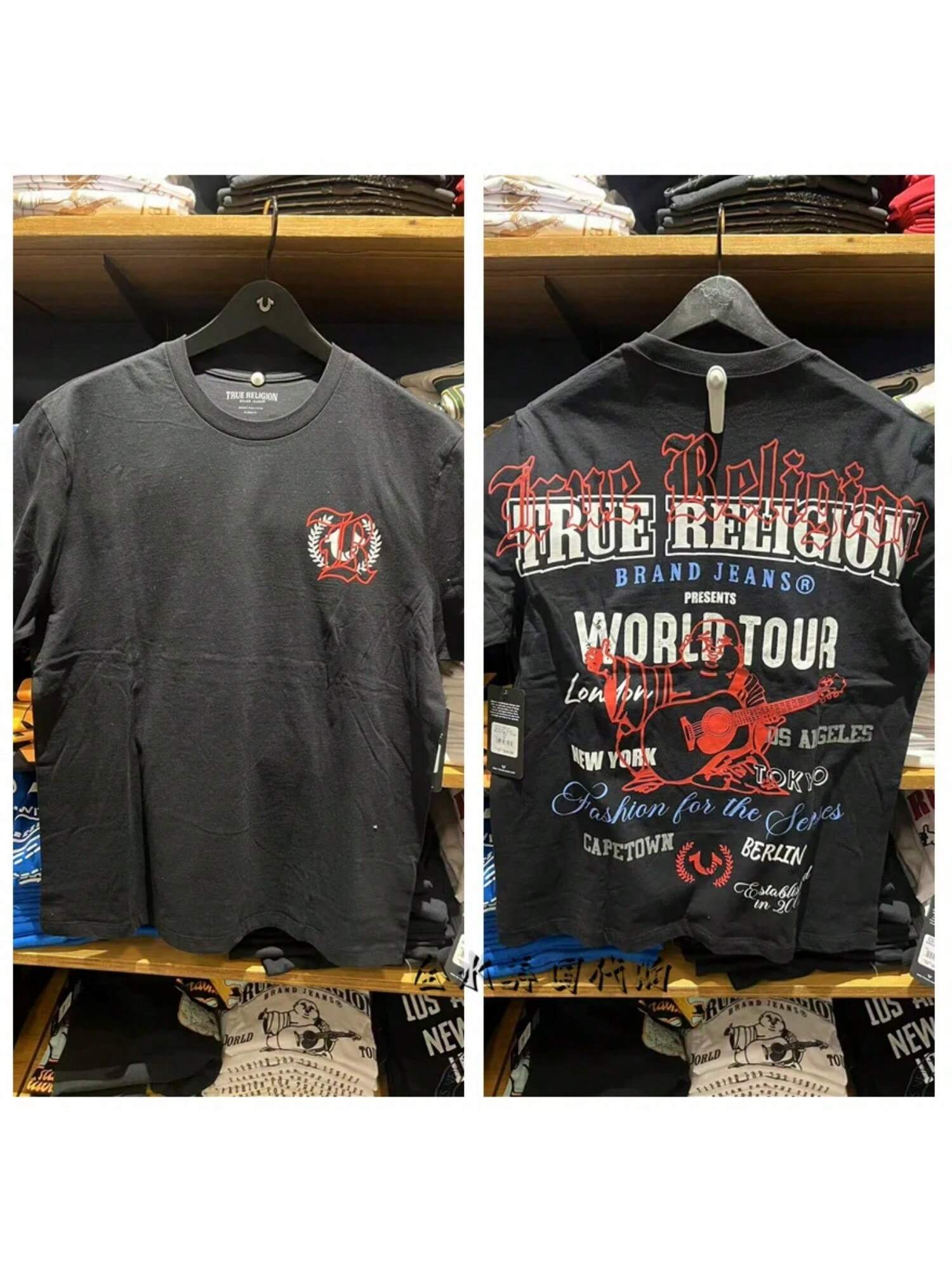 

2025 New Products Short Sleeves True Beliefs Loose And Comfortable Short Sleeves Summer Street Style XXXXXL чёрный