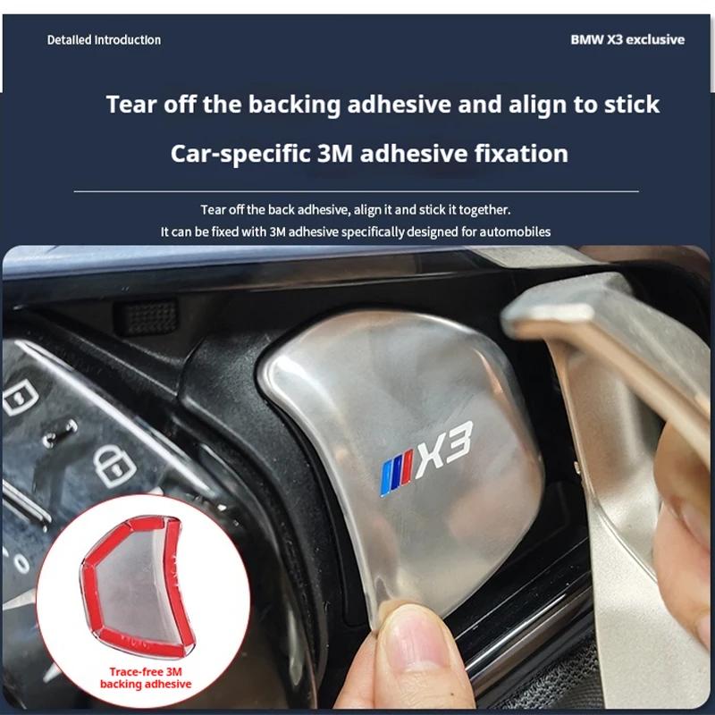 Schwarz/silber Auto Türgriff Handgelenk Dekor Abdeckung Für BMW X3 G45 2025 Edelstahl Schutzaufkleber Styling Zubehör