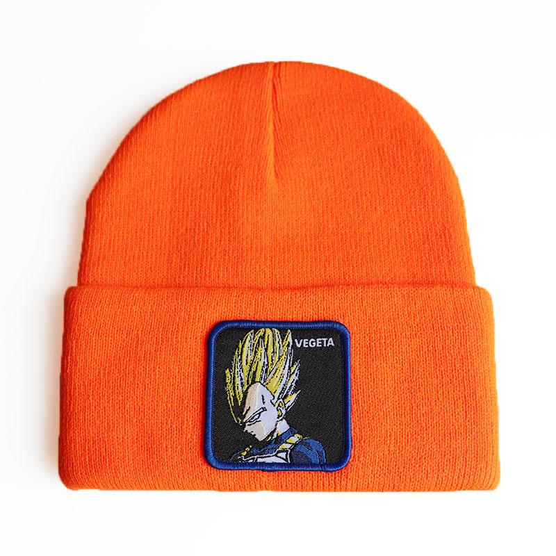 New anime cartoon character Dragon Ball Vegeta Vegeta Knitted hat, woolen hat, hip-hop ski pullover beanie