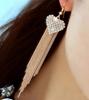 Pearl & Zircon Tassel Earrings