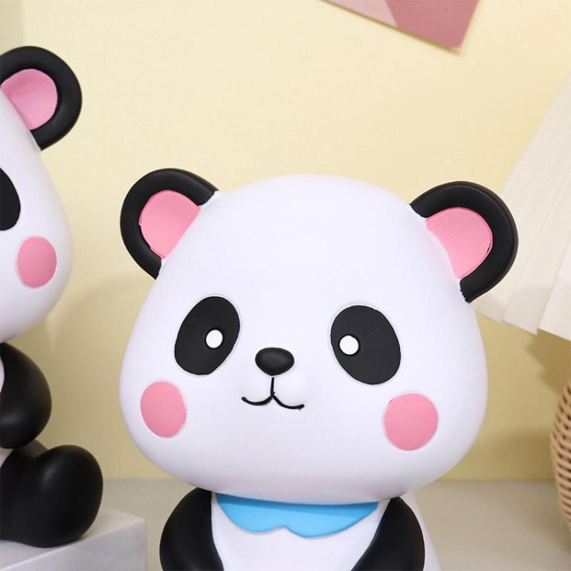 Cartoon Panda Money Box Piggy Banks for Kids Child Adult Gift Cartoon Animal Coin Banknotes Cash Safe
