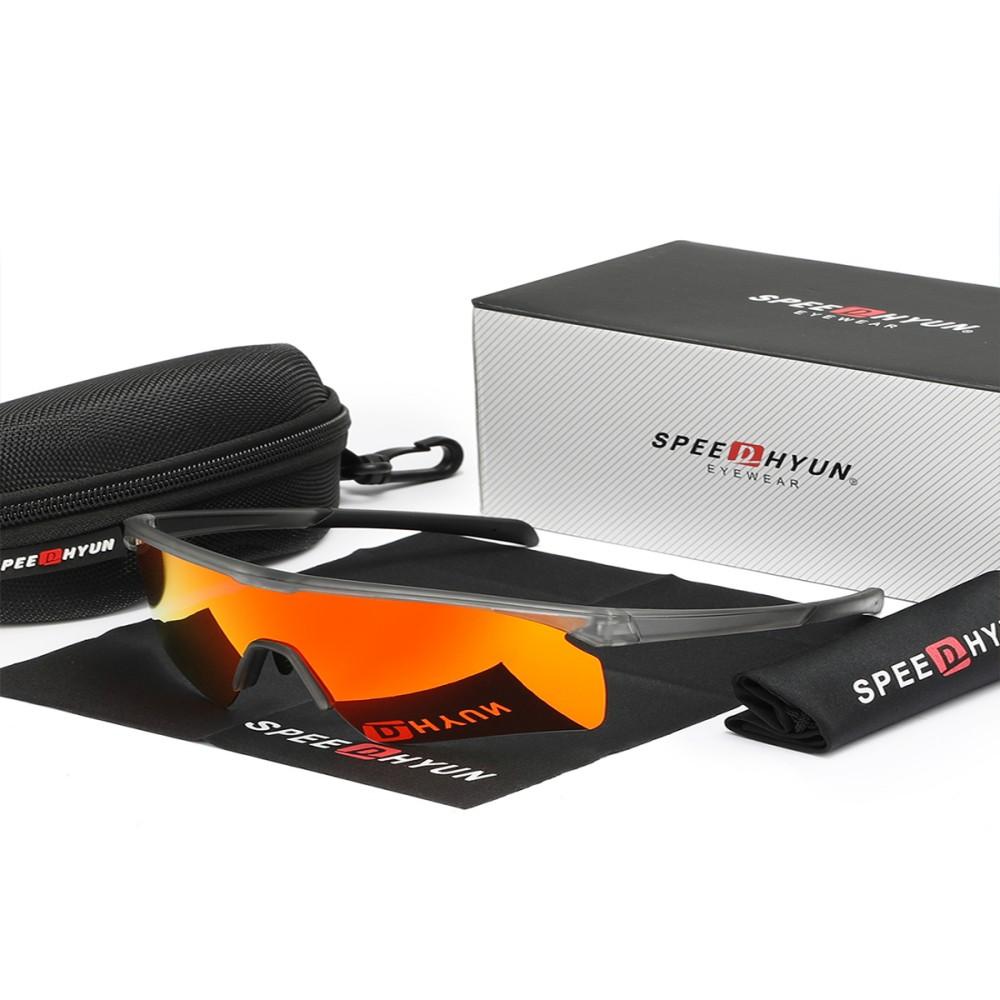 Anti-Fog Mountain Bike Glasses SPEEDHYUN Polarized UV400 & Ventilation System for Trail Riding