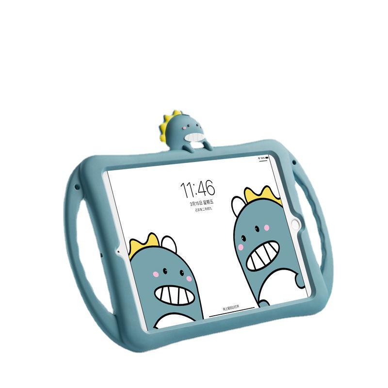 iPad 9/Air 4 Silicone Protective Case with Pen Slot - Cartoon Design for 10.9-inch, 10th Gen, and Mini 5/6 Tablets