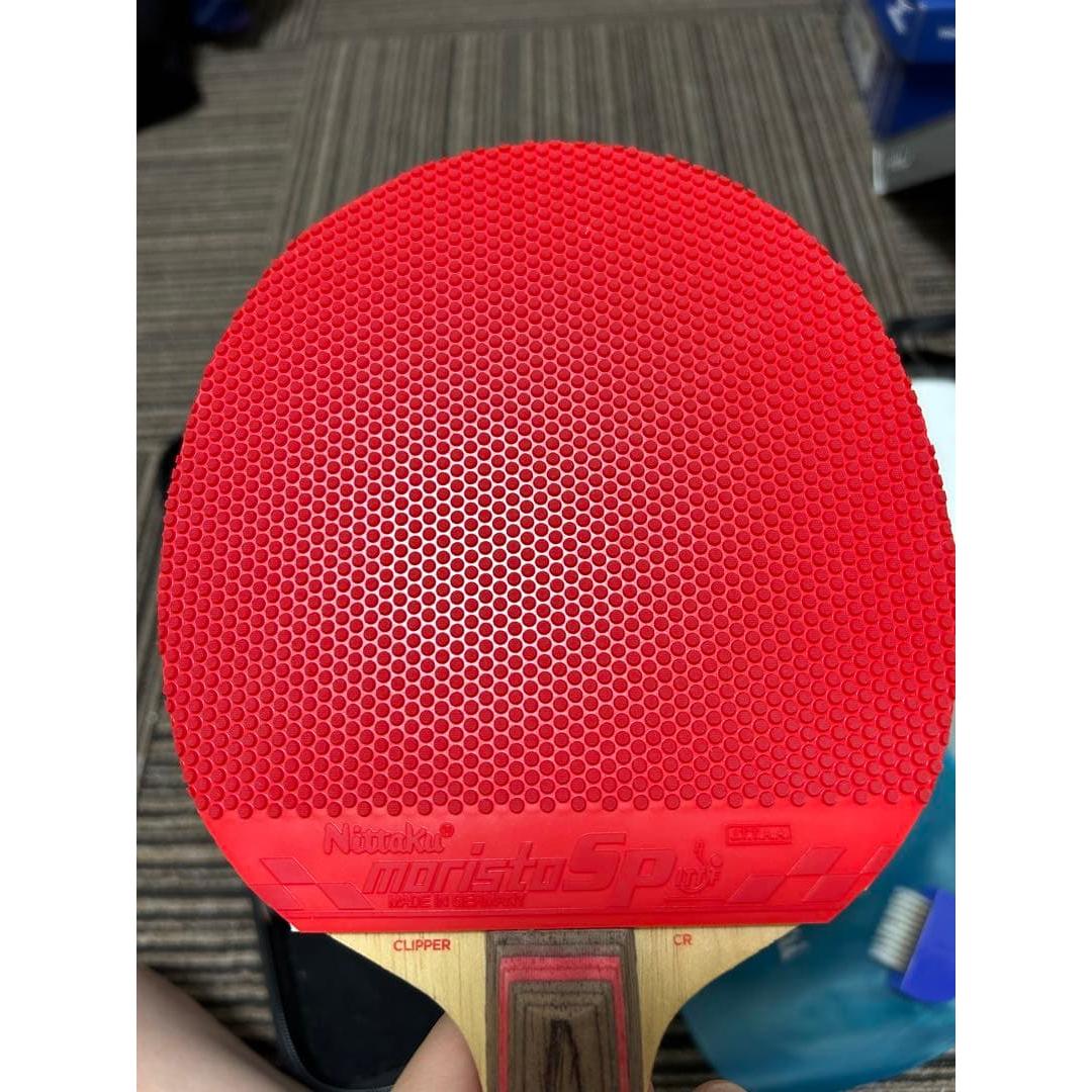 Used Nittaku moristo SP table tennis rubber red