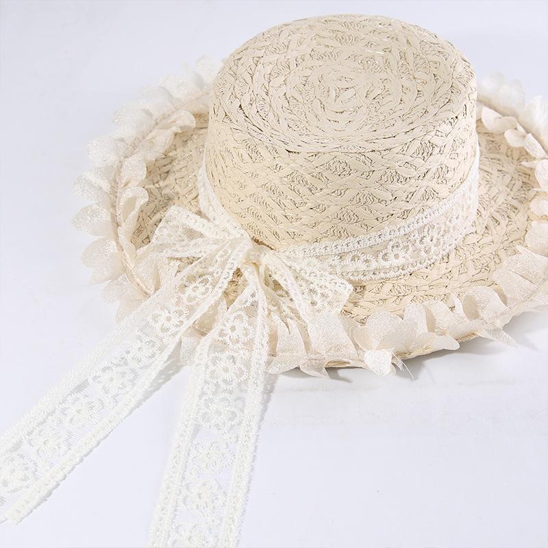 New Summer Women's Rustic-Style Straw Hat Sun Protection for The Beach Versatile and Flattering