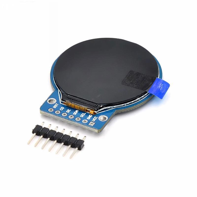 1.28 Inch 4 Wire SPI Interface TFT LCD Module Color Round Screen Display Adapter PCB Board RGB 240*240 GC9A01 Drive