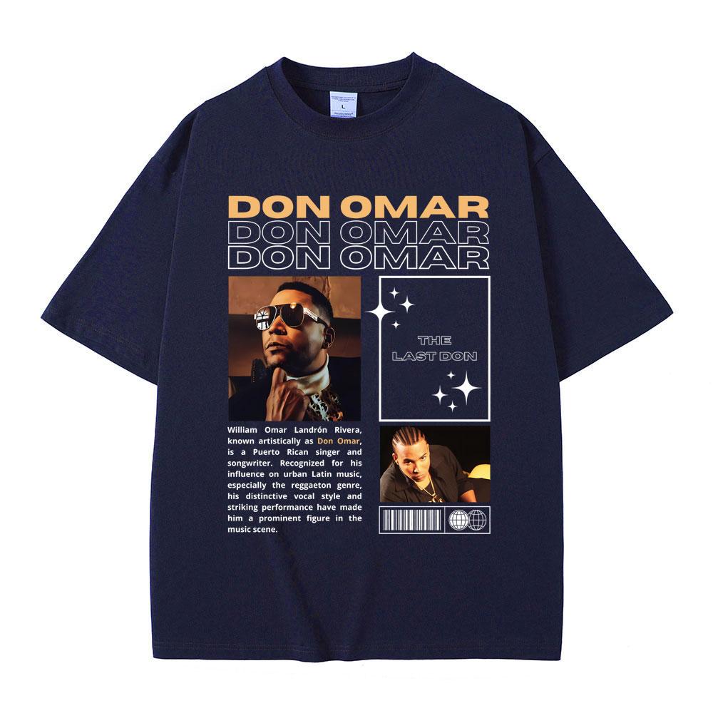 Rare Singer Don Omar The Last Don Graphic T-shirts Men Women Hip Hop Vintage Oversized Tshirt Male Fashion Casual Cotton T Shirt