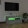 Moderne Minimalistische TV-Bank Mit LED-Lichtern, Ecksideboard, Stauraum Schrank, 90x35x40 Cm