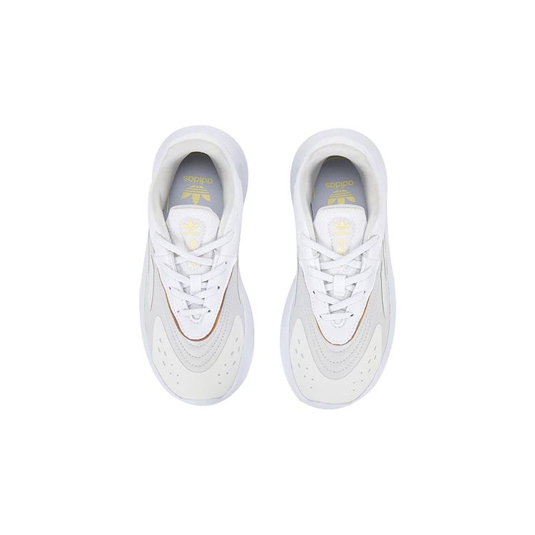 Adidas Originals Ozelia Synthetic Leather Durable Breathable Low-Top Casual Shoes Kids sneaker White HQ1594