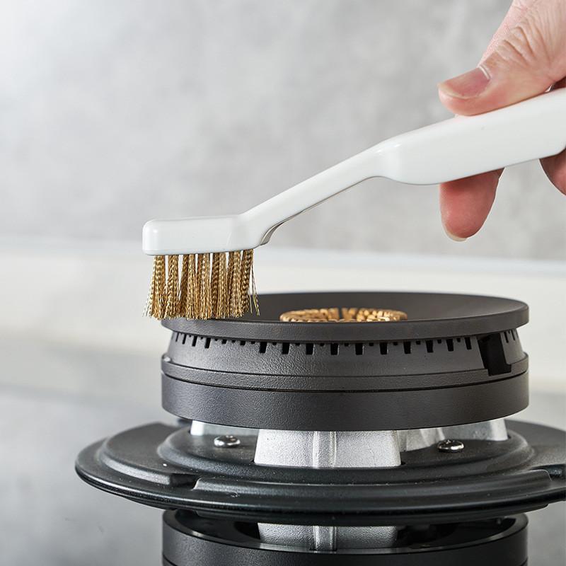 Kitchen Stove Gas Burner Cleaning Brush For Crevices And Scrubber Grates